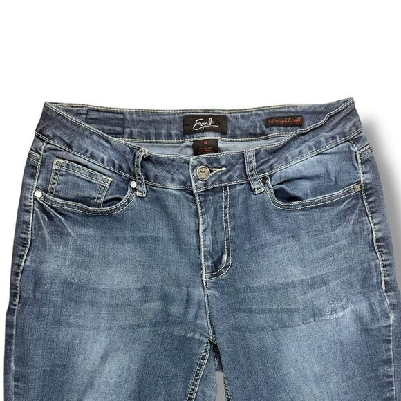 Earl Jeans Straight Cuff Denim Jeans Sz 8 - Picture 4 of 12